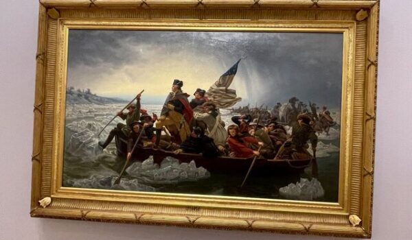 تابلوی «عبور ژنرال واشنگتن از رود دلاویر» اثر «امانوئل لوتز» نقاش آلمانی ـ آمریکایی