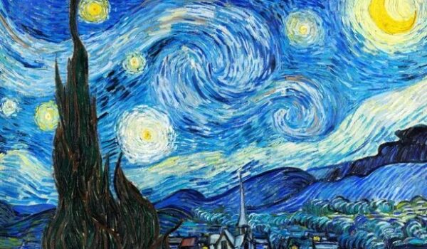 تابلو نقاشی «شب پر ستاره»‌ - «ون‌گوگ‌»